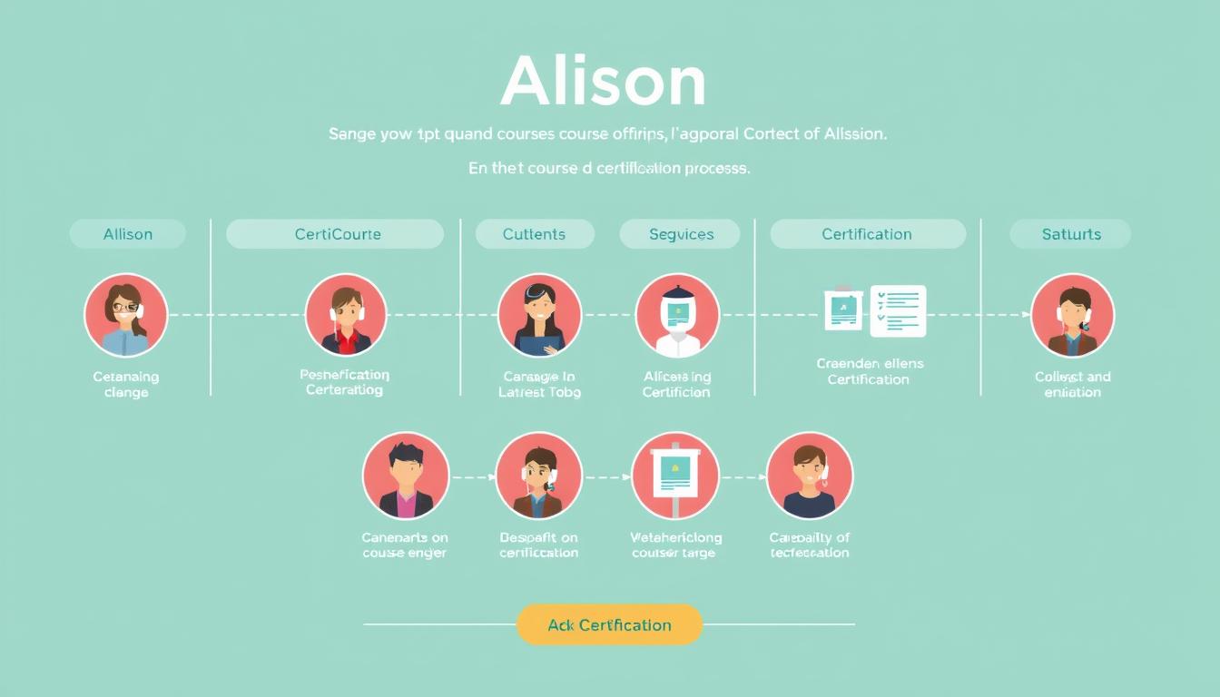 Image of Alison's course offerings or certification process