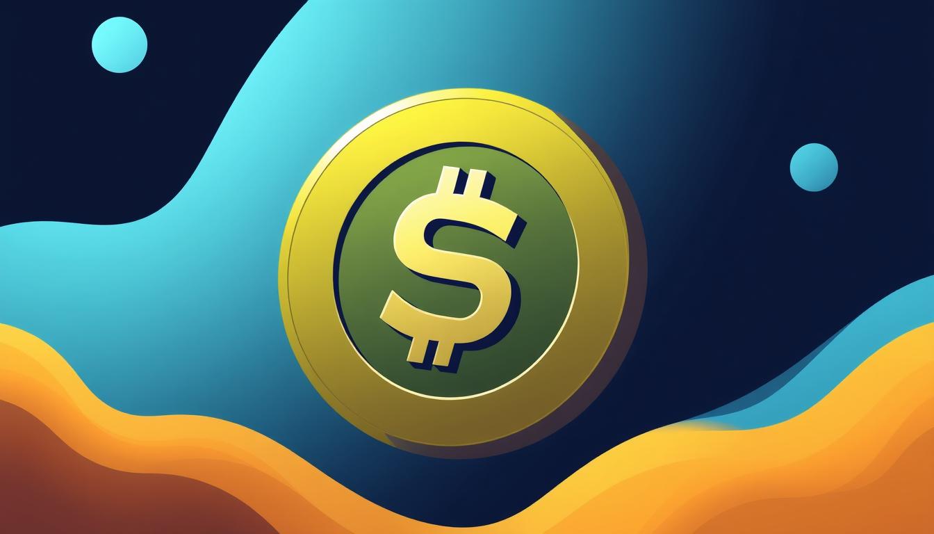 Image of a stablecoin logo, such as USDT or USDC, with a USD symbol