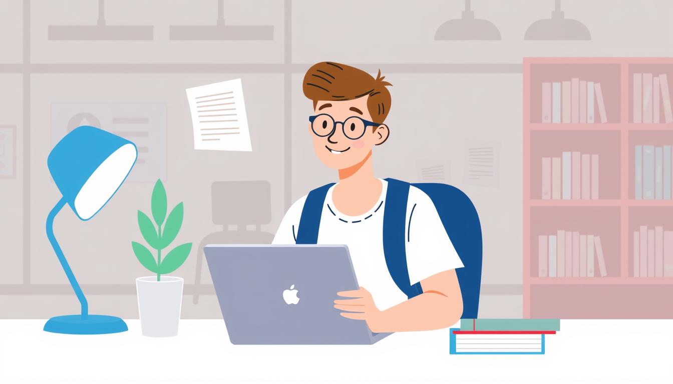 Image of a student transferring credits to an online college program