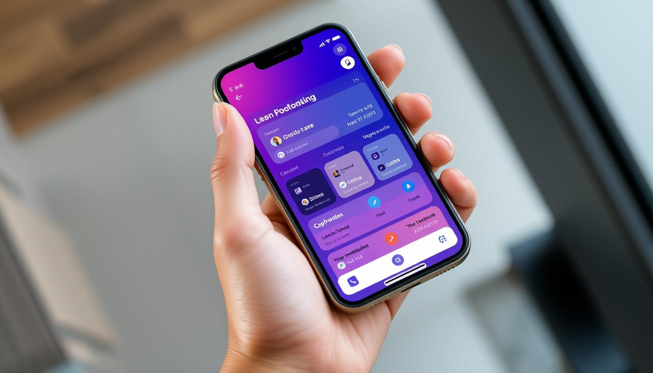 Generate an image of the Crypto.com app interface on a mobile device, showcasing its user-friendly design and various features.
