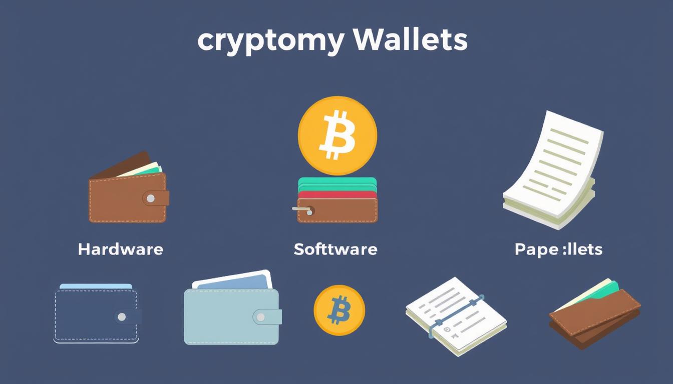 Image of different types of cryptocurrency wallets