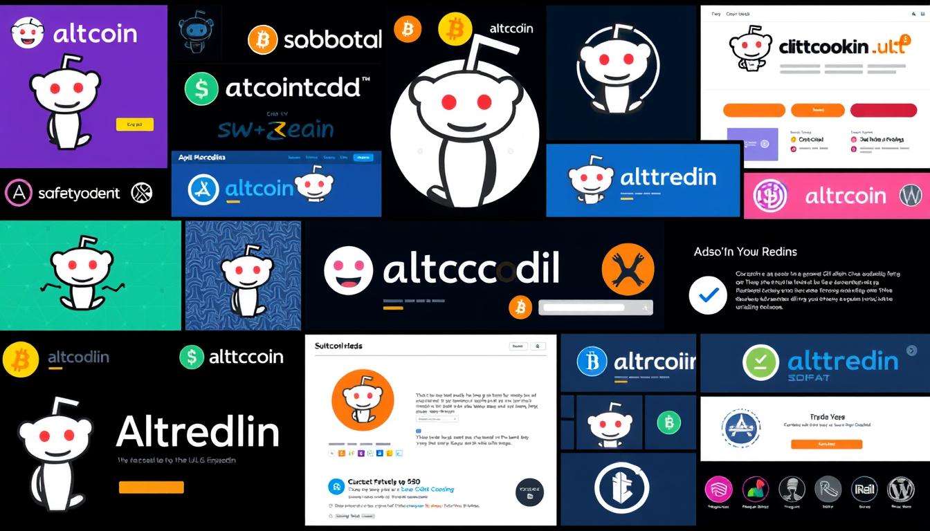 Image of various altcoin subreddits