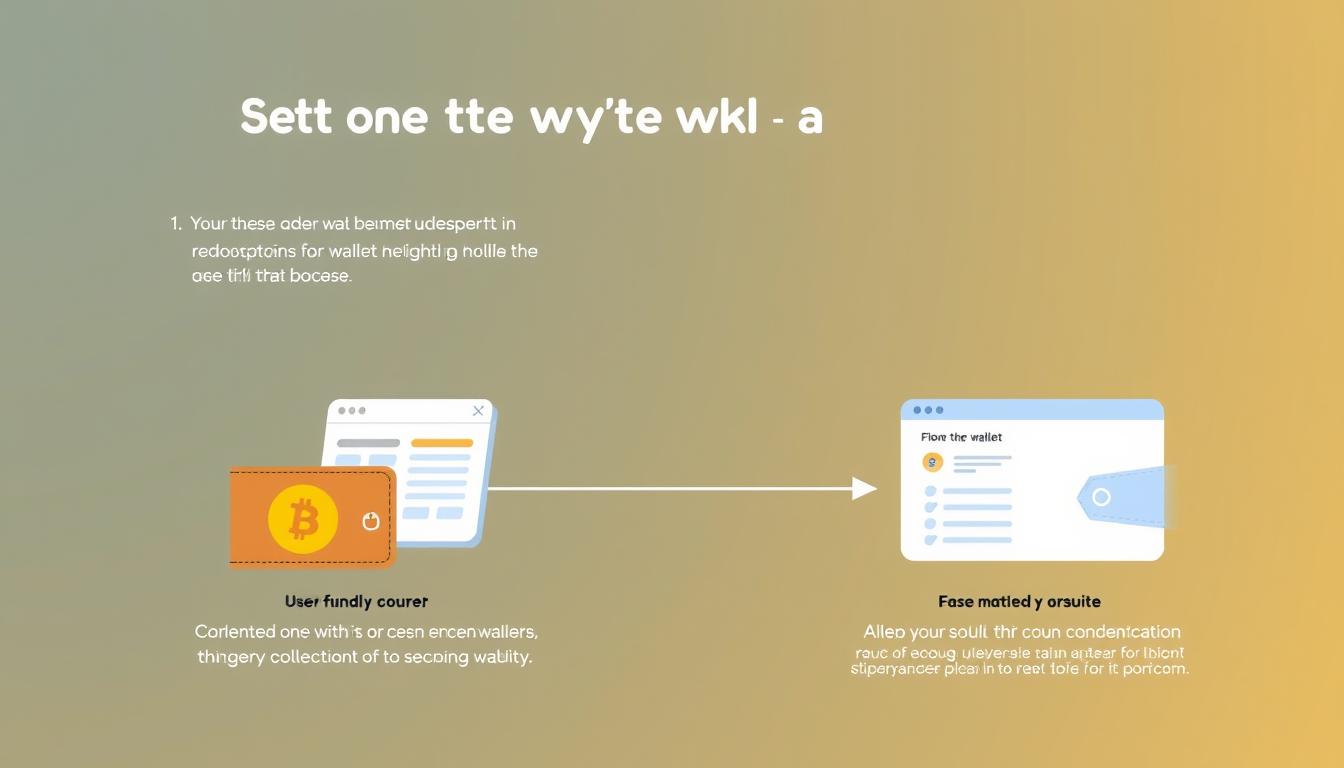 Image of a cryptocurrency wallet setup process