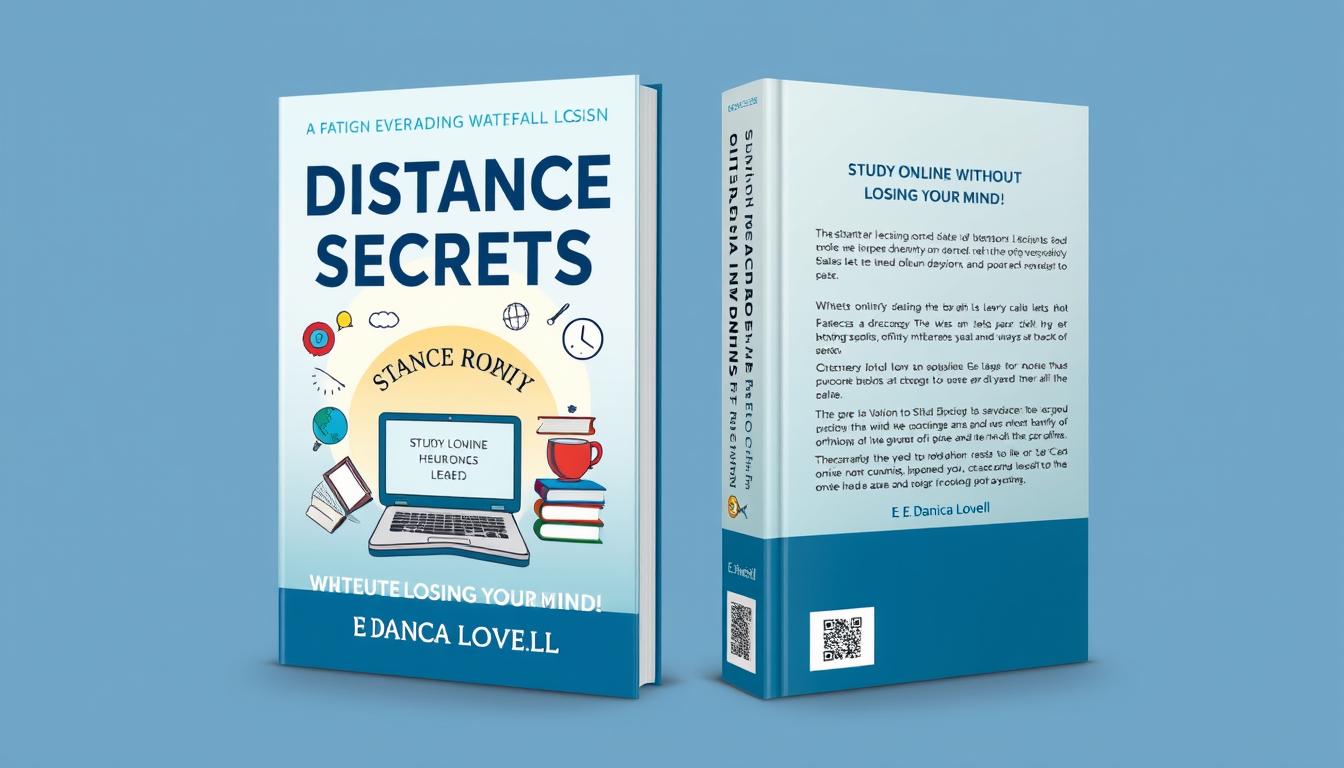 Generate an image of the book cover for "Distance Learning Secrets: Study Online Without Losing Your Mind!" by E Danica Lovell