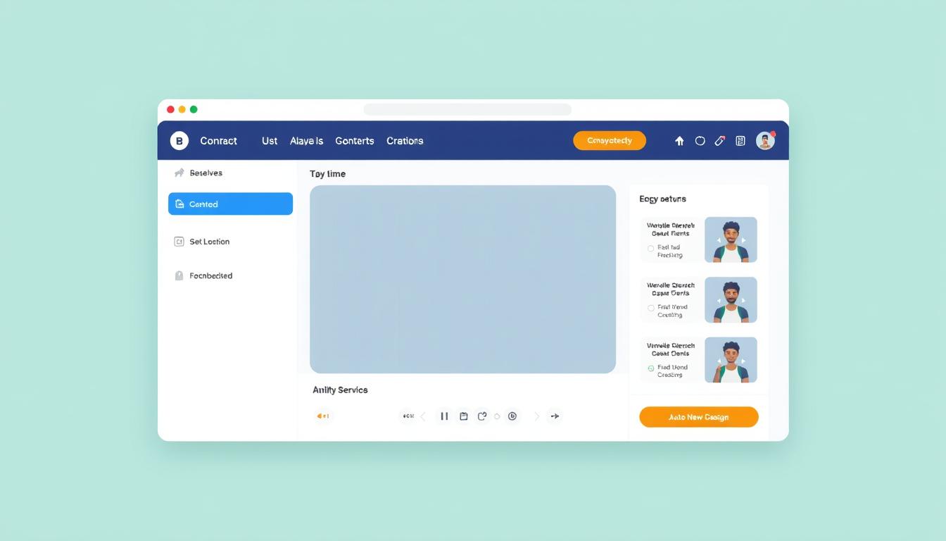 Generate an image of an easy-to-use course creation interface.