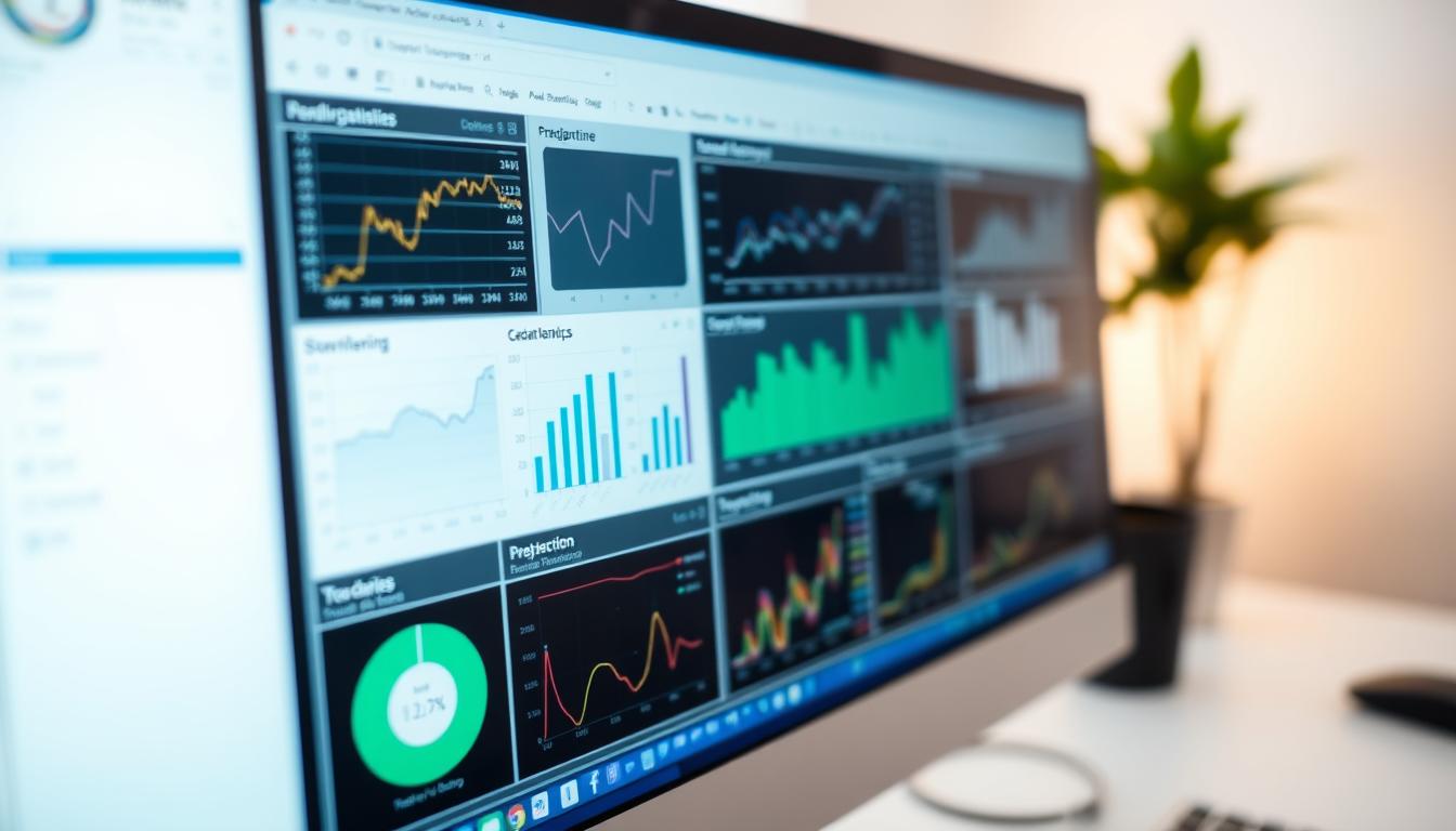 Image of statistical analysis software on a computer screen