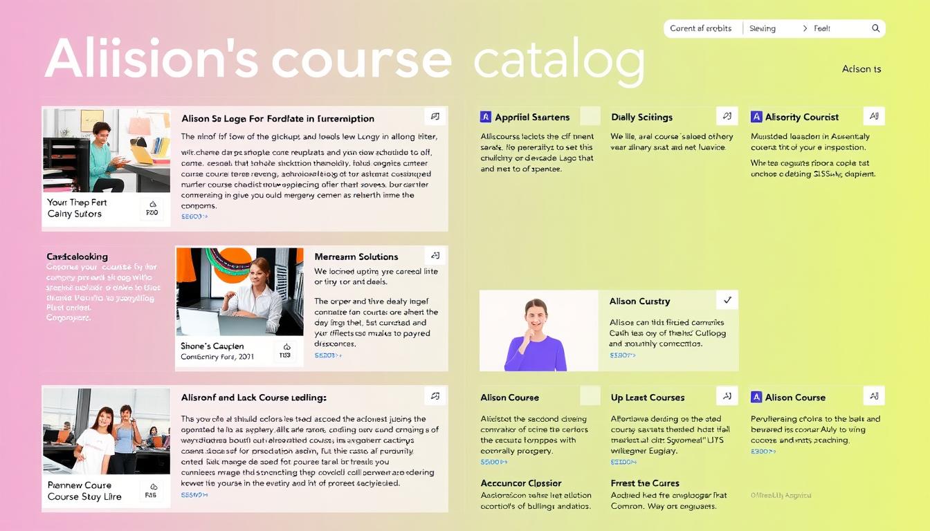Image of Alison's course catalog