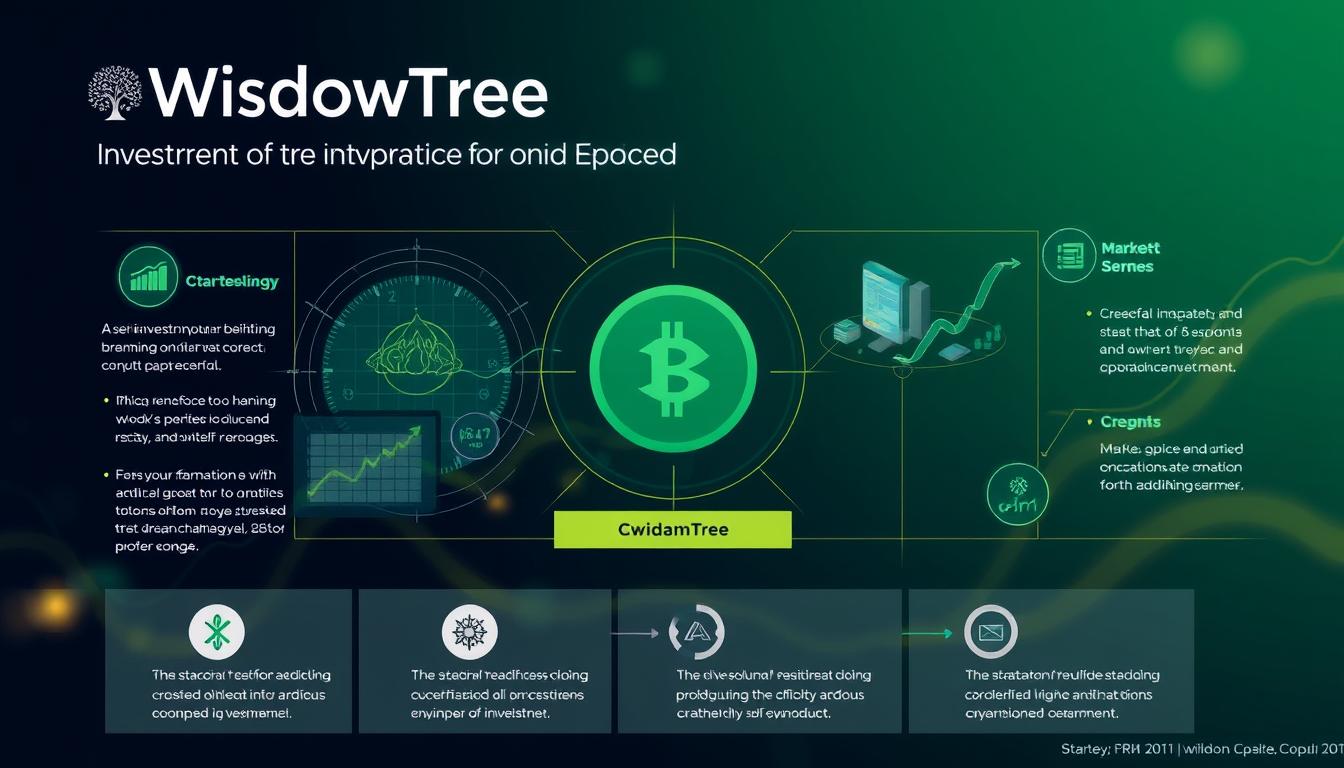 An image illustrating WisdomTree's approach to cryptocurrency investment products