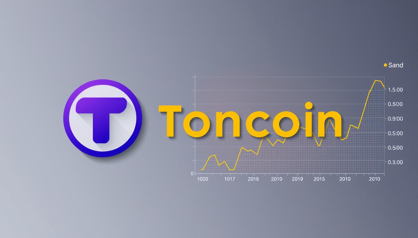 An image of Toncoin's logo or a graph showing its market performance