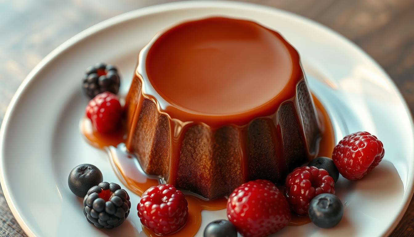 flan chocolate