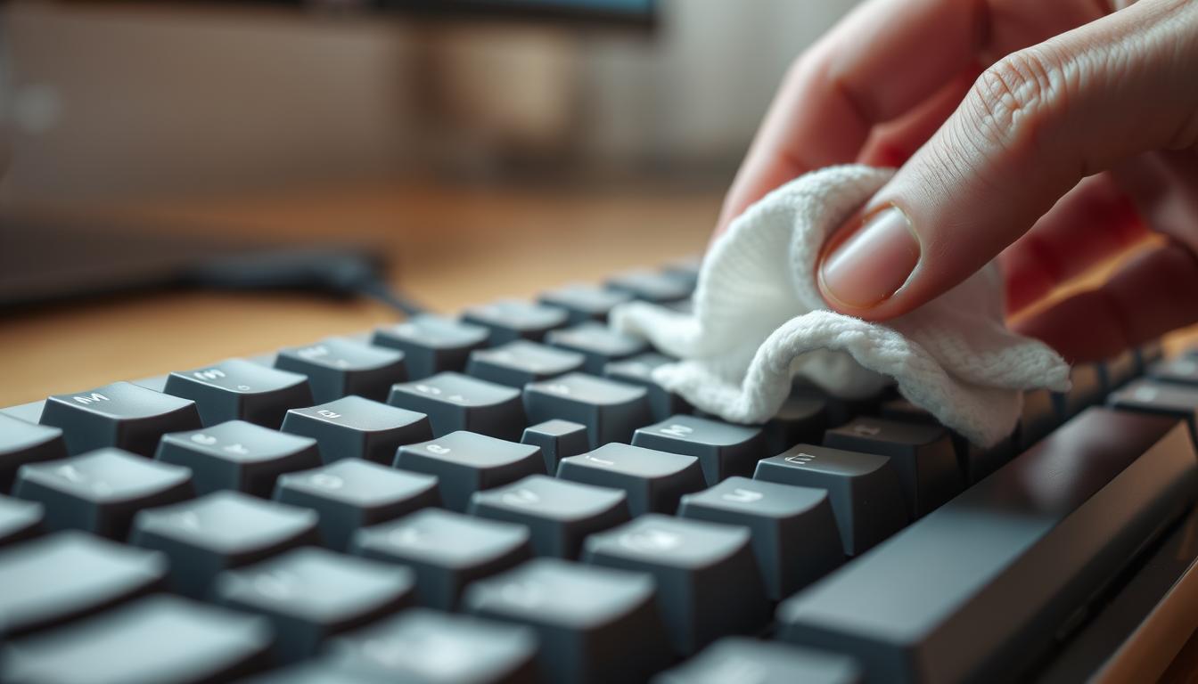 lavage touches clavier mécanique