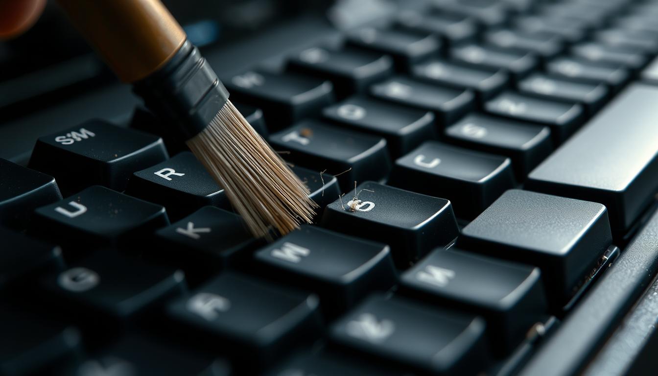 nettoyage entre les touches