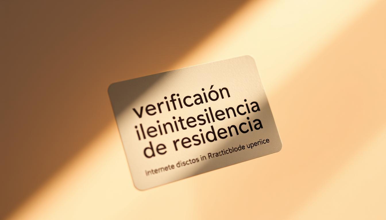 verificación identidad residencia