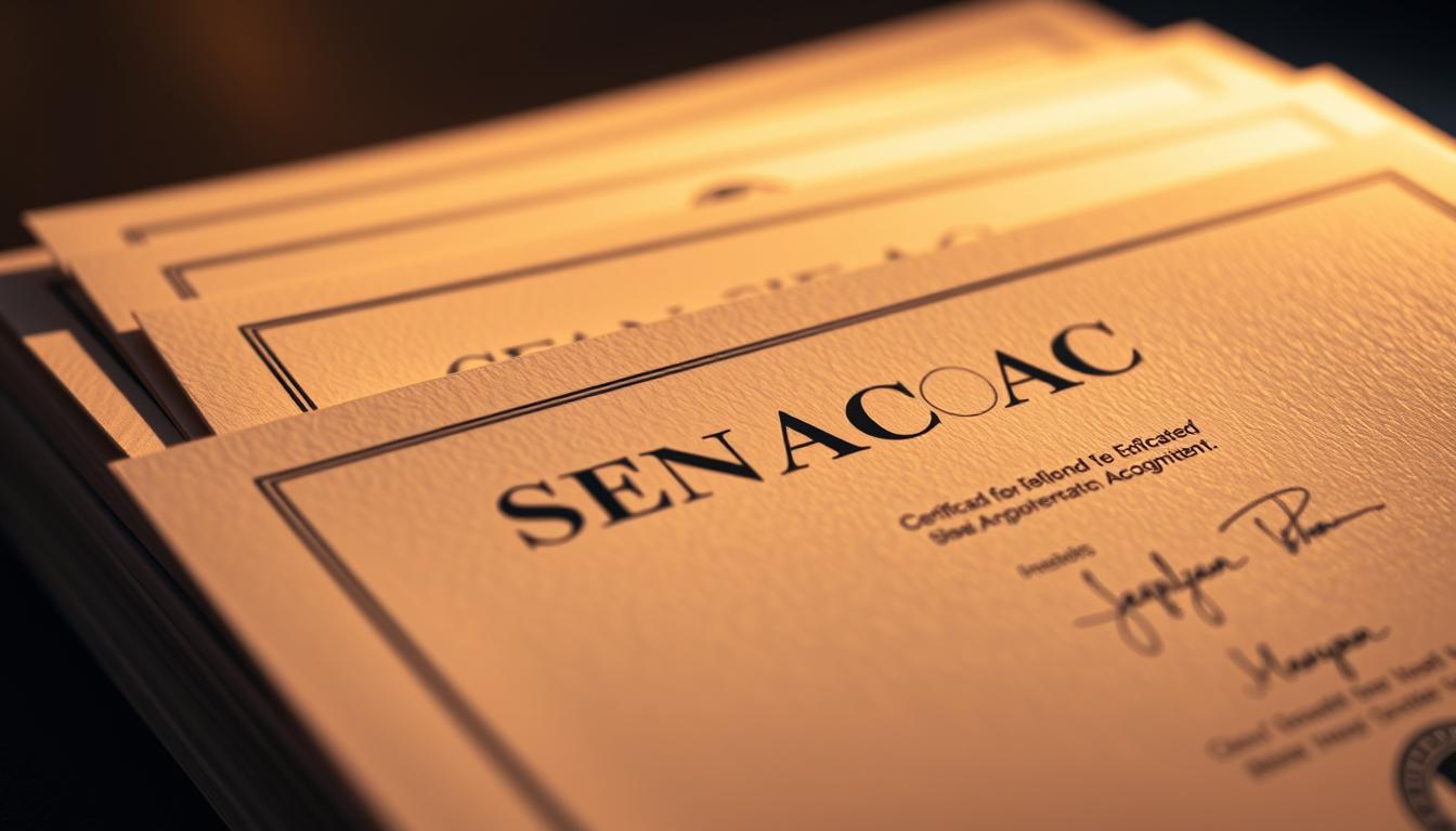 certificados SENAC
