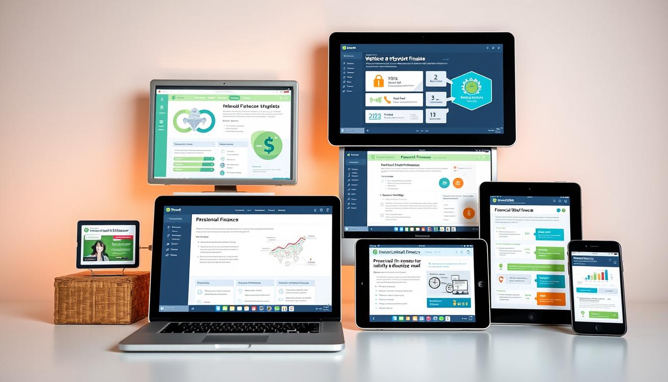 Detailed, interactive online financial literacy modules displayed on various digital devices, such as laptops, tablets, and smartphones, against a clean, minimalist background. The modules feature intuitive interfaces, informative graphics, and engaging interactive elements that effectively communicate personal finance concepts. Warm, soft lighting illuminates the scene, creating a sense of accessibility and approachability. The overall composition conveys a modern, technology-driven approach to financial education, designed to empower users with the knowledge and tools necessary to make informed financial decisions.