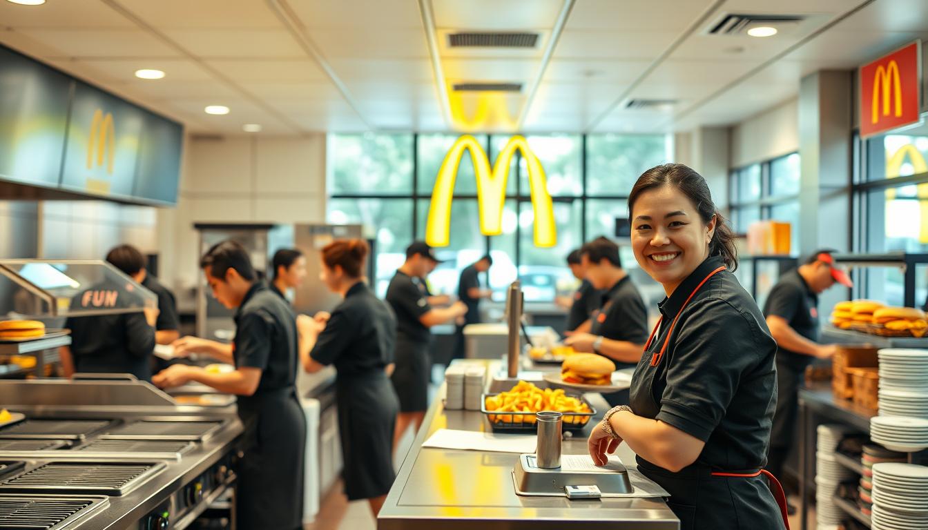 working at McDonald's