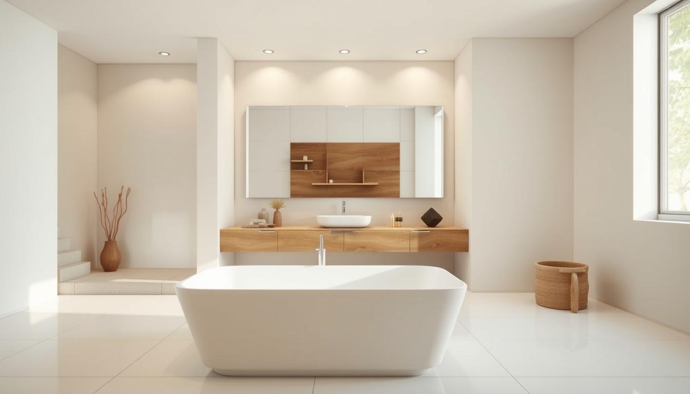 minimalistisches Badezimmerdesign