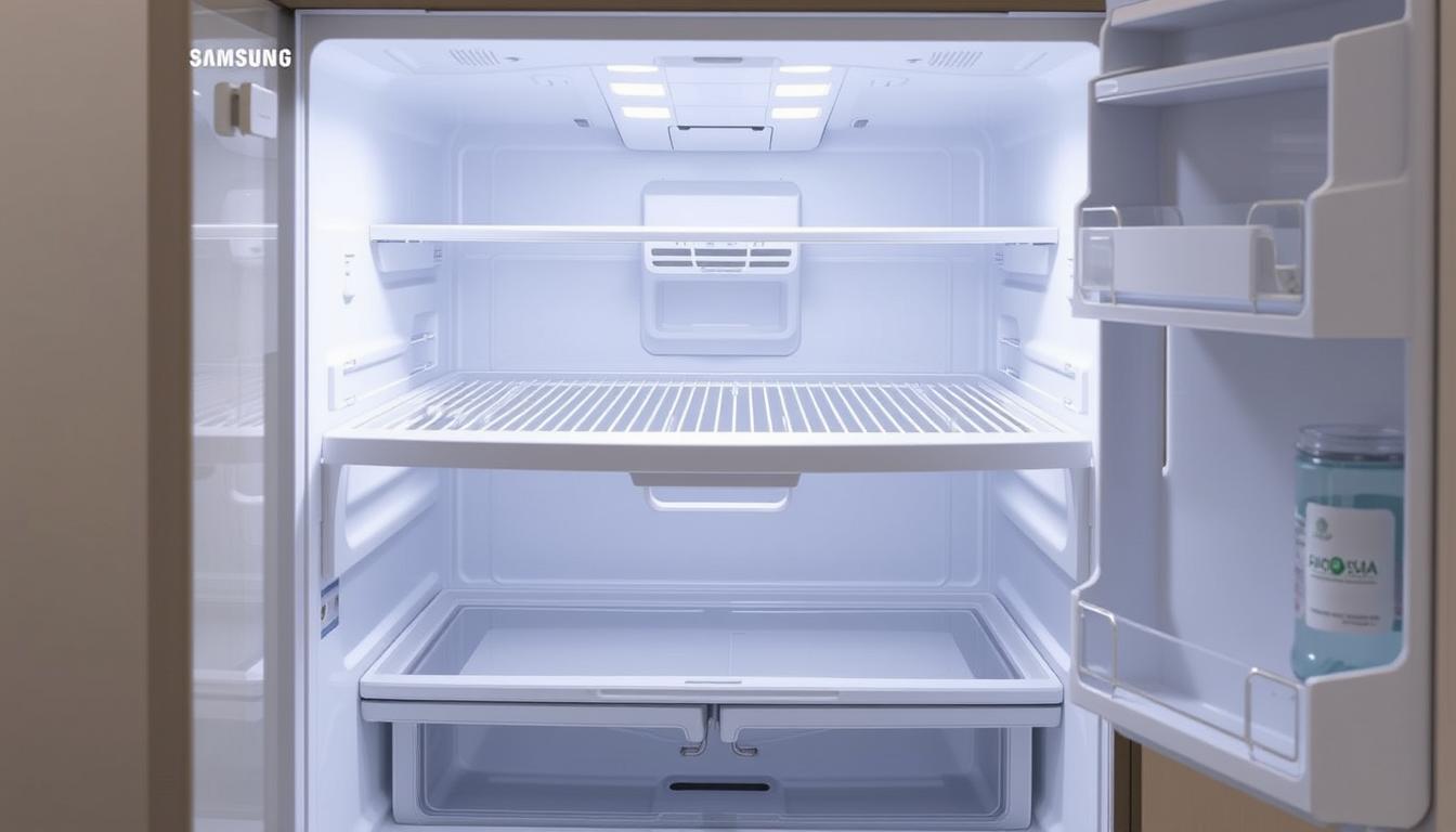 jak rozebrać szufladę w lodówce samsung