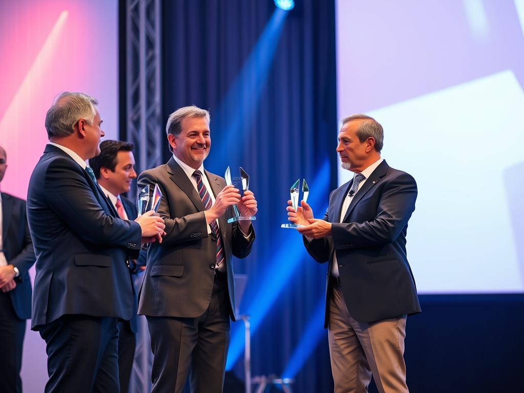 Unternehmensveranstaltung mit Verleihung von Business Awards