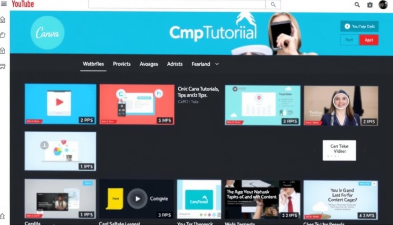 YouTube channel focused on Canva tutorials and tips
