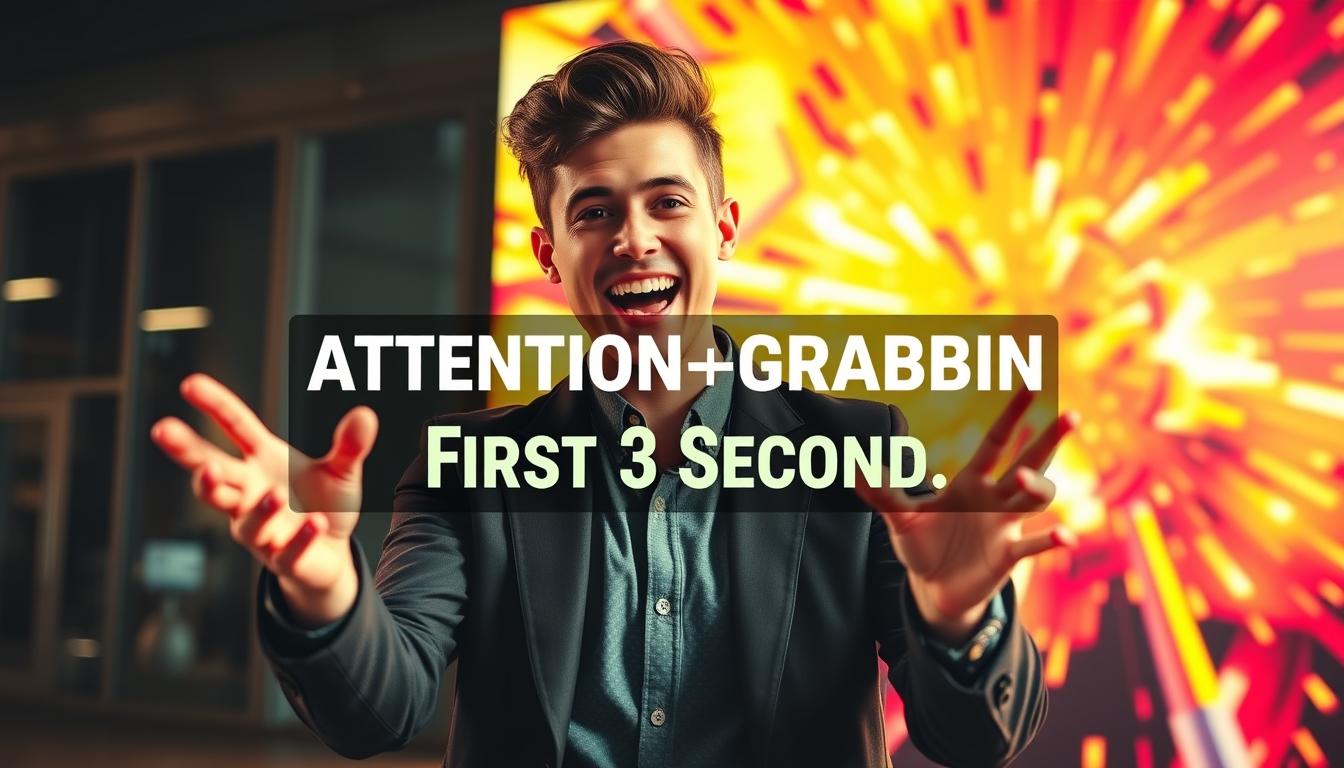 attention-grabbing first 3 seconds