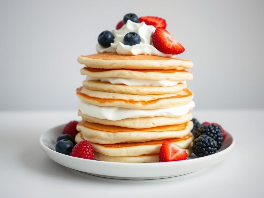 Are Pancakes Keto-Friendly? A Complete Guide to Low-Carb Alternatives 9 Fluffy coconut flour cloud pancakes with whipped cream