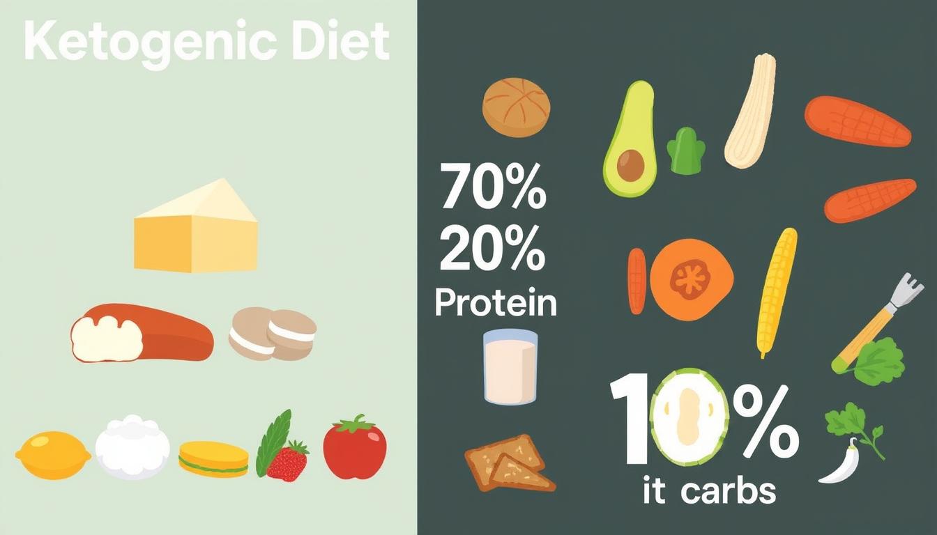 How to Start Keto Diet: A Step-by-Step Guide for Beginners 2 Illustration of the ketogenic diet showing high fat, moderate protein, and low carb food proportions
