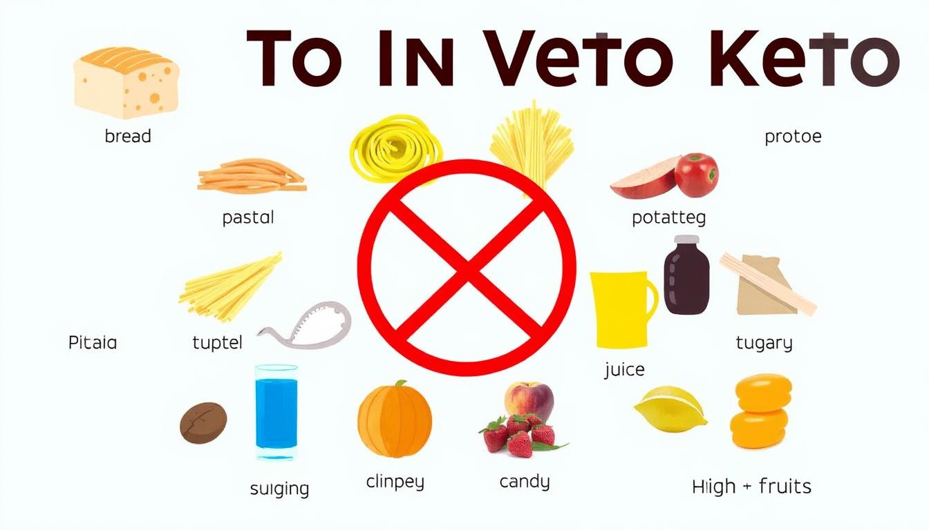 How to Start Keto Diet: A Step-by-Step Guide for Beginners 5 Foods to avoid on keto diet including sugary items, grains, and starchy vegetables