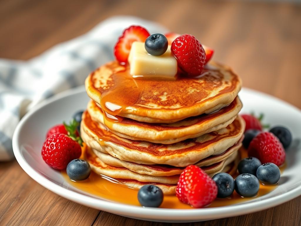 Are Pancakes Keto-Friendly? A Complete Guide to Low-Carb Alternatives 7 Almond flour keto pancakes with butter and berries