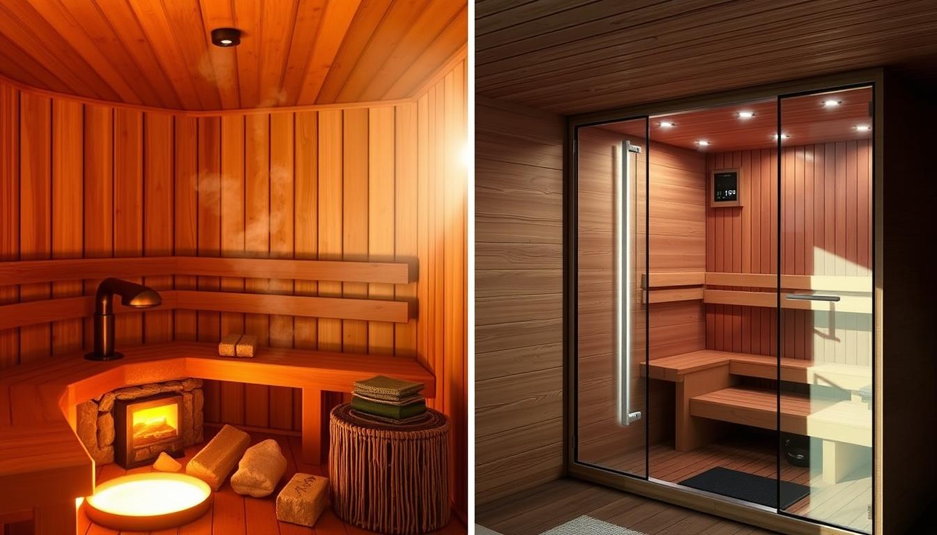 Traditional Finnish sauna vs infrared heat
