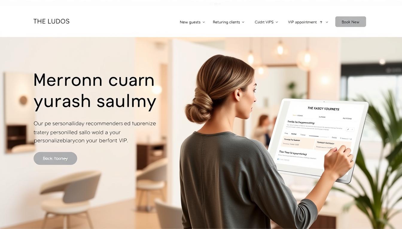 personalized salon website
