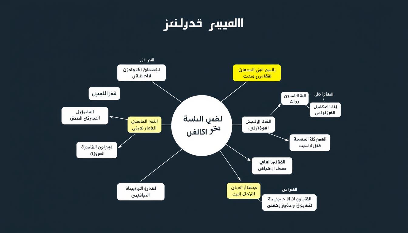 مخطط يوضح تقسيم هدف كبير إلى خطوات صغيرة لتطوير الذات في العمل