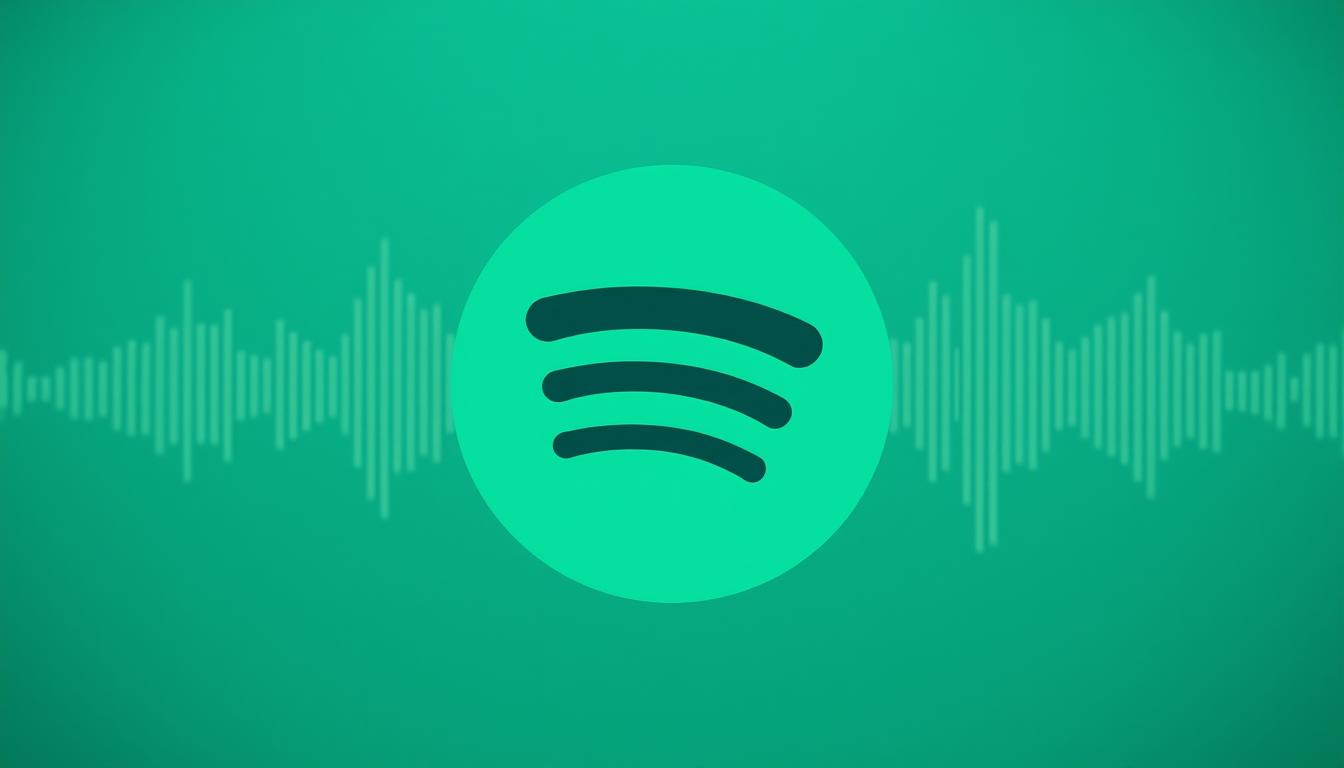 Spotify first logo with sound waves