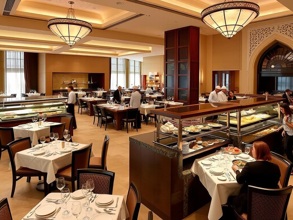 Al Safa Restaurant at Dar Al Hijra Intercontinental serving international cuisine