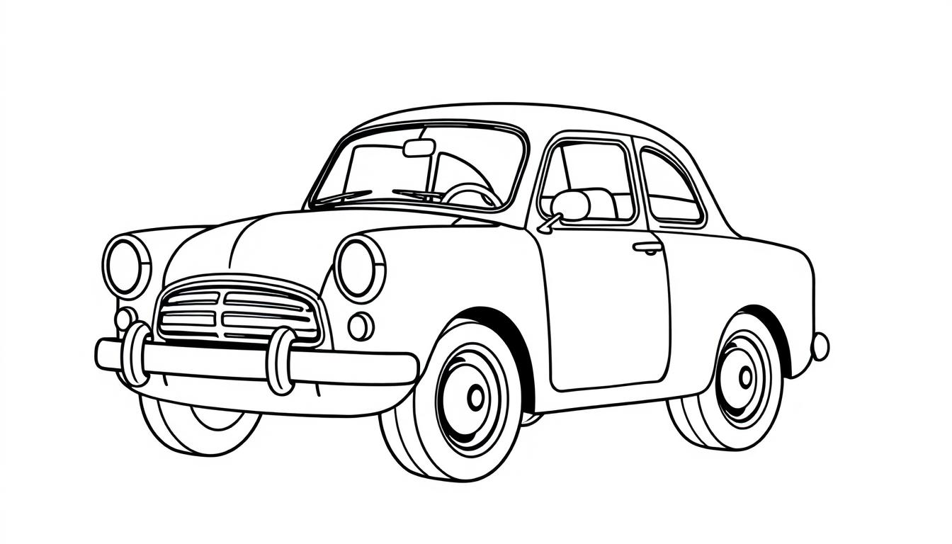 kids car coloring activities