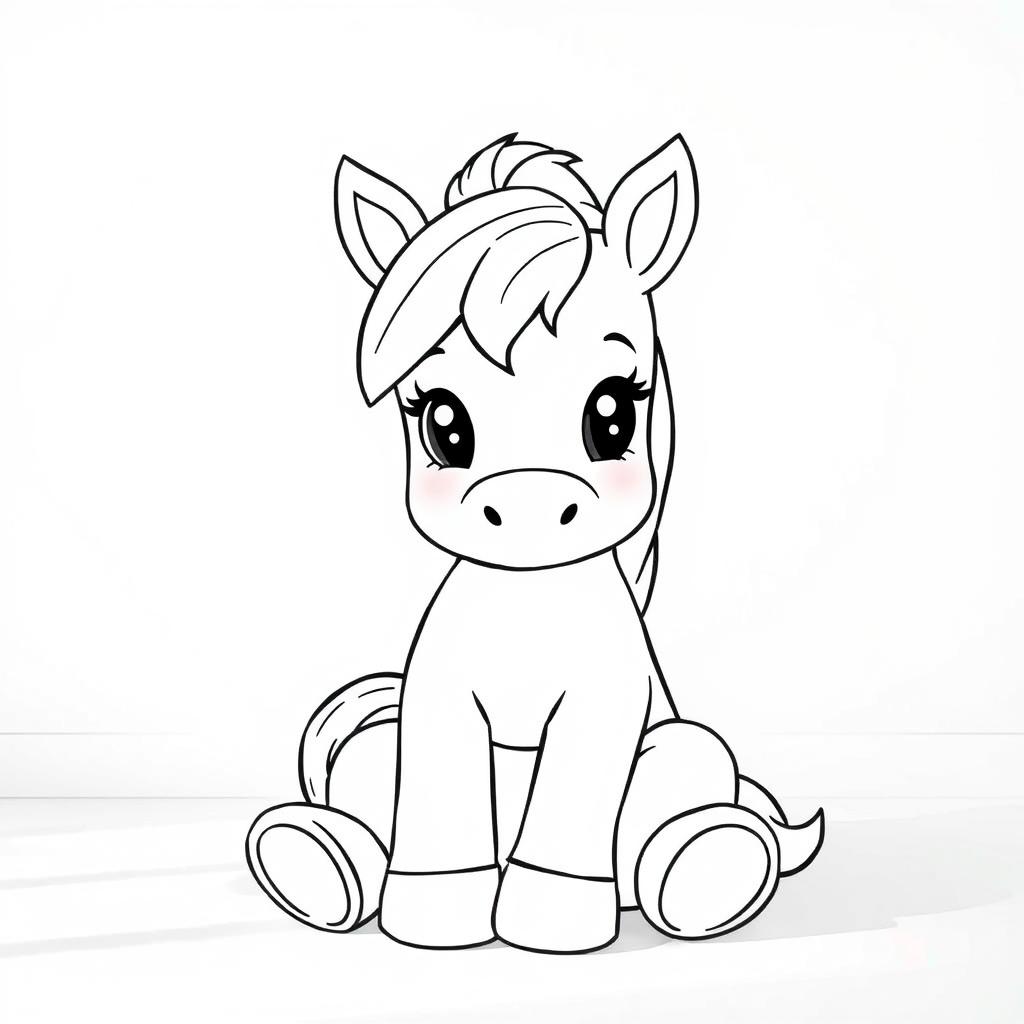 coloring ponies for kids