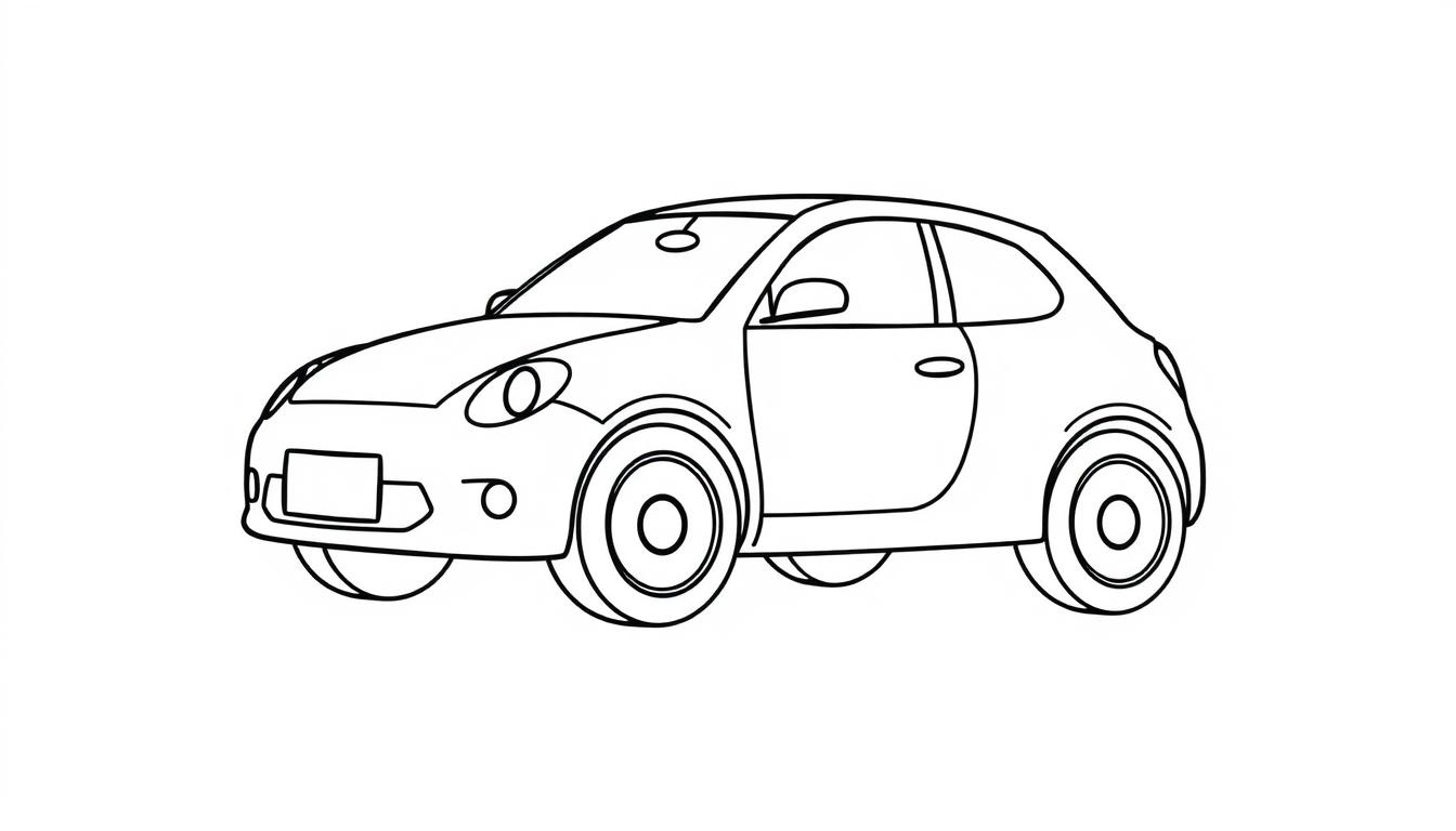 free car coloring printables