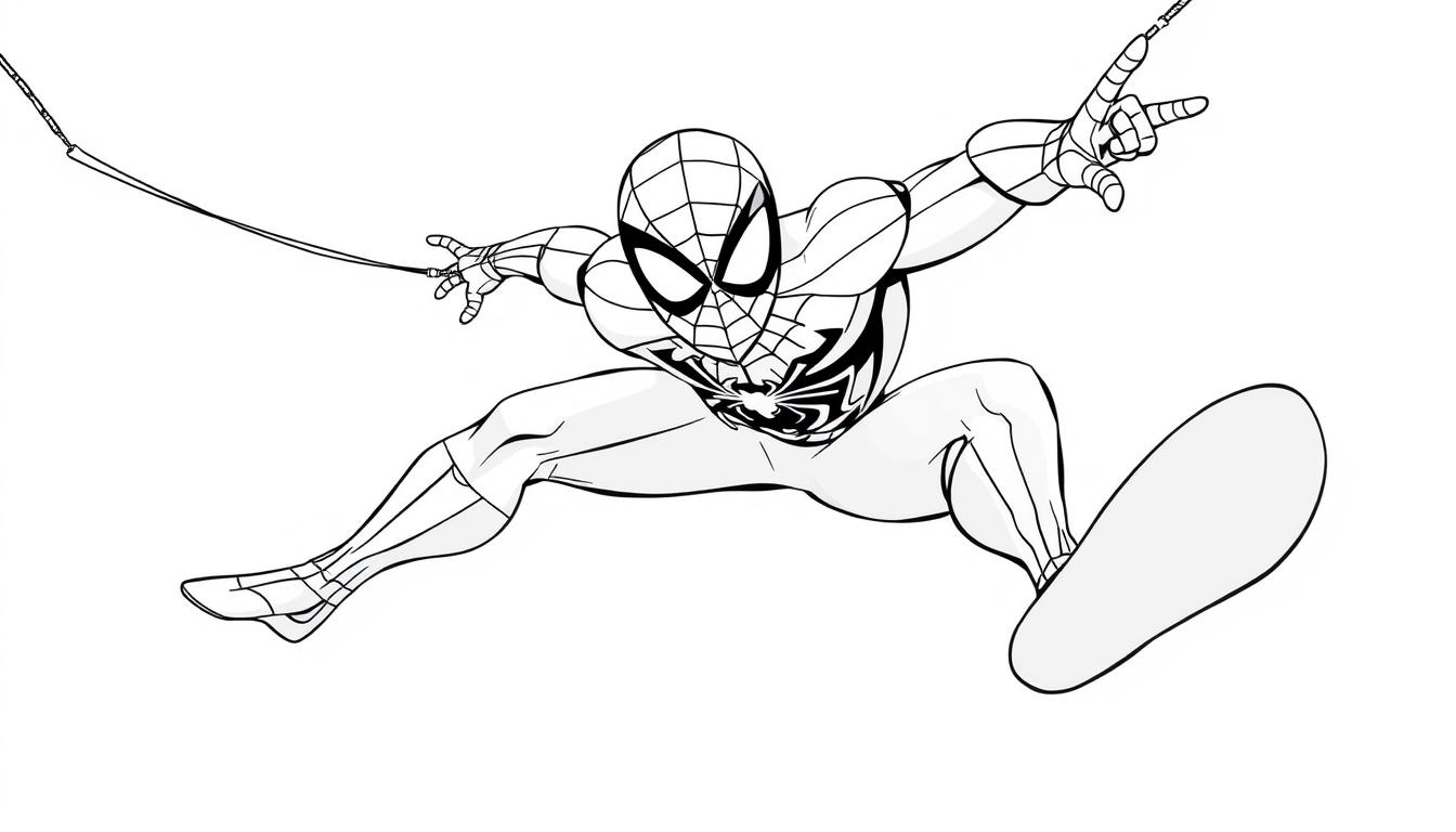 Spiderman coloring activities for kids