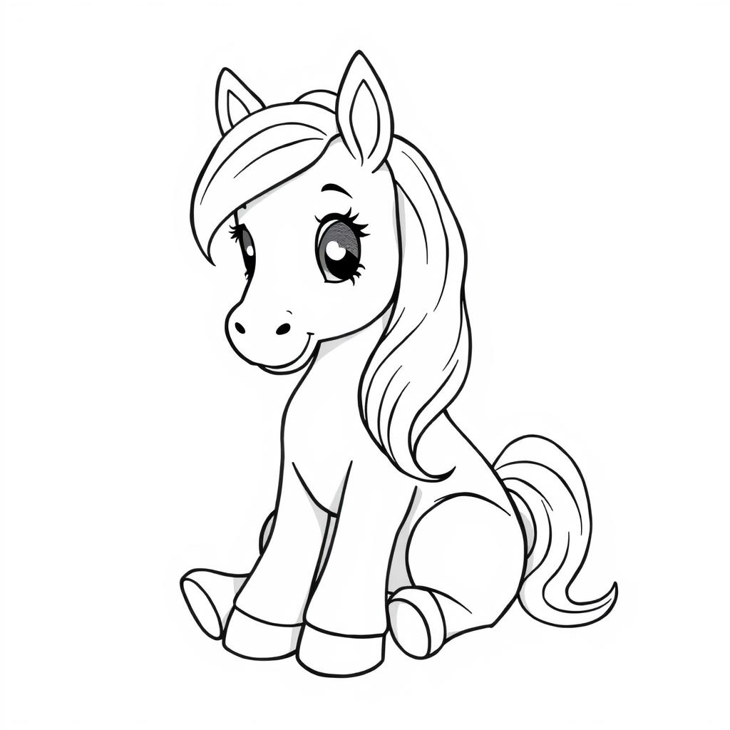 coloring ponies for kids
