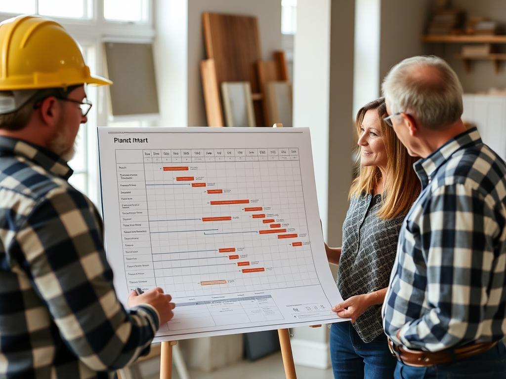 Construction timeline planning session