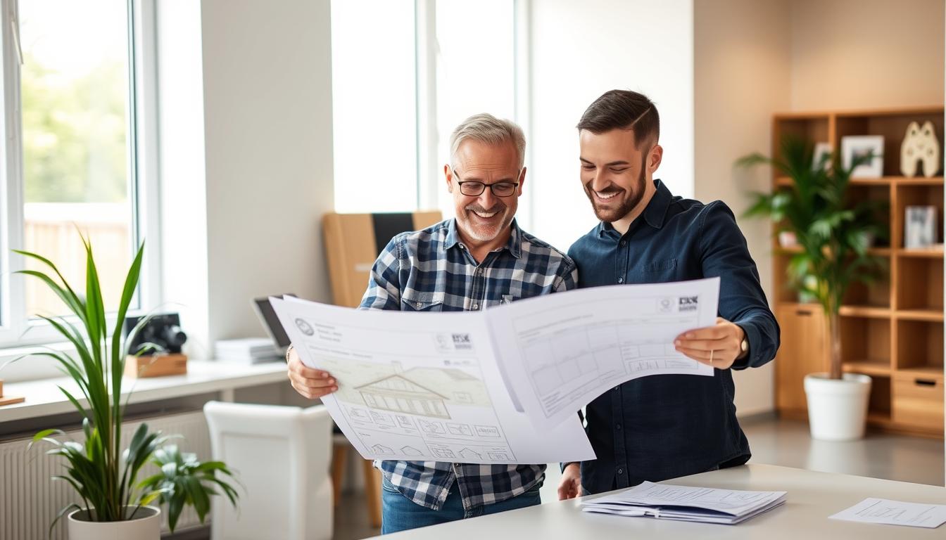 Couple making informed decision after Level 3 House Survey
