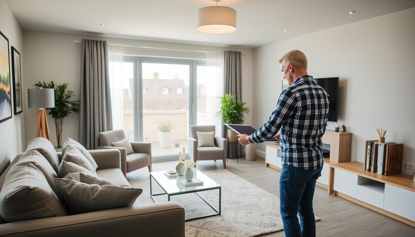 Homeowner preparing property for a Help to Buy valuation inspection