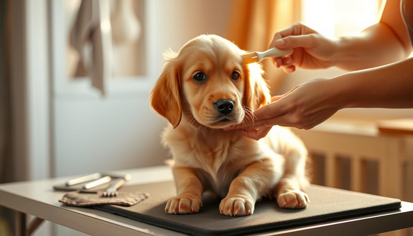 golden retriever grooming