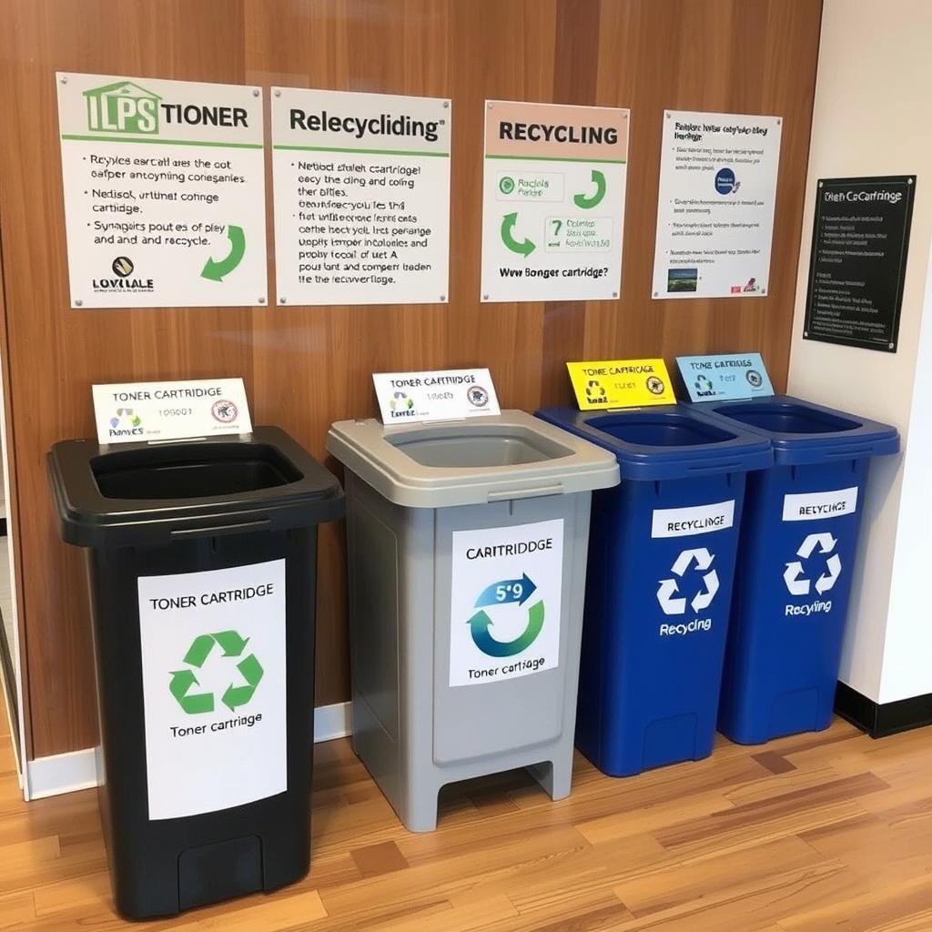 Toner cartridge recycling collection point in Singapore