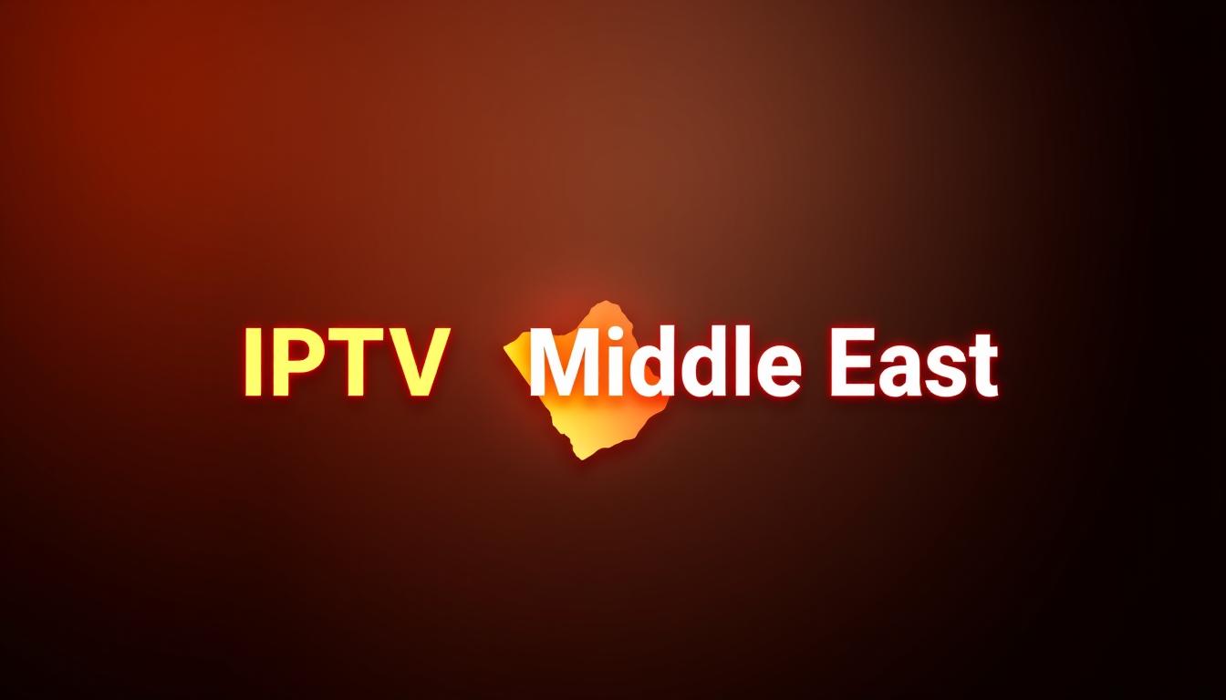 A modern, minimalist logo for "IPTV Middle East" against a sleek, gradient background. The logo features a simple, stylized map of the Middle East region, rendered in a warm, earthy palette that evokes the rich cultural heritage of the area. The design is clean and elegant, capturing the essence of a premium IPTV service tailored for viewers in the Middle East. Subtle lighting and depth of field create a sense of depth and professionalism, making this a visually compelling and impactful image to represent the recommended IPTV providers for Middle East channels.