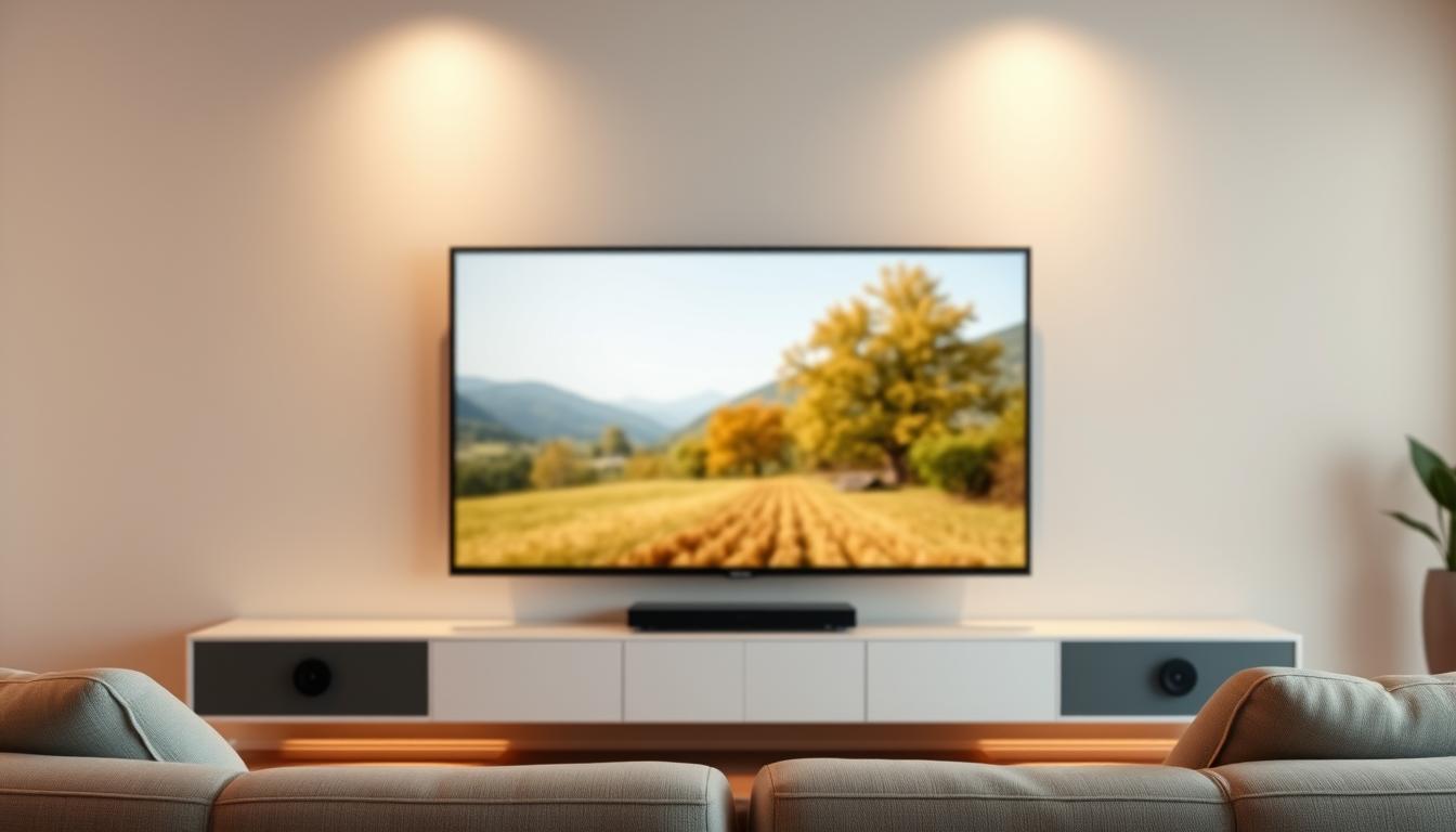 A sleek, intuitive IPTV user interface set against a warm, neutral-toned background. The foreground features a clean, minimalist design with crisp icons and simple navigation menus. The middle ground showcases a large, high-definition video preview pane, displaying a clear, vibrant image. The background subtly hints at a sophisticated home entertainment system, with subtle lighting accents and a sense of depth and dimensionality. The overall atmosphere is one of modern, user-friendly sophistication, perfectly suited for a senior-focused IPTV service.