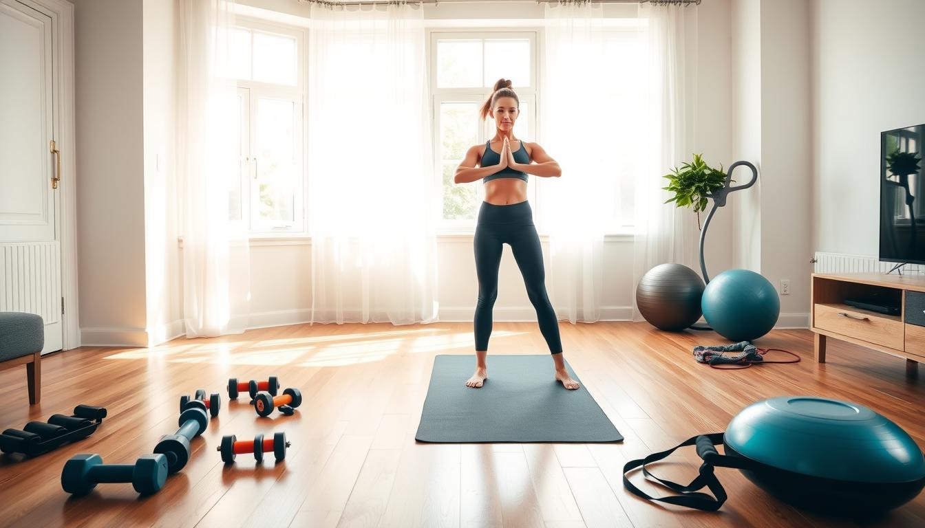starting a workout routine at home
