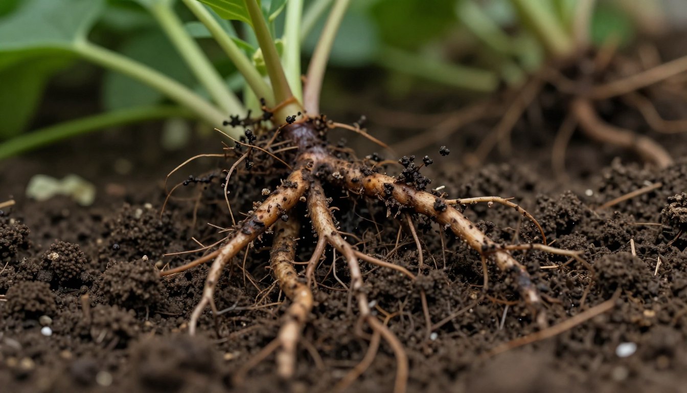 تعفن جذور النباتات