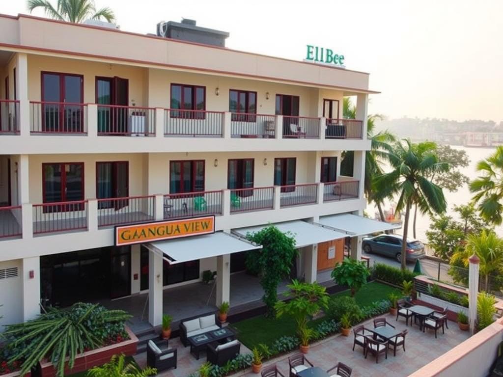 Best Hotels in Rishikesh - Luxury, Budget, and Boutique Stays 6 EllBee Ganga View hotel exterior and grounds