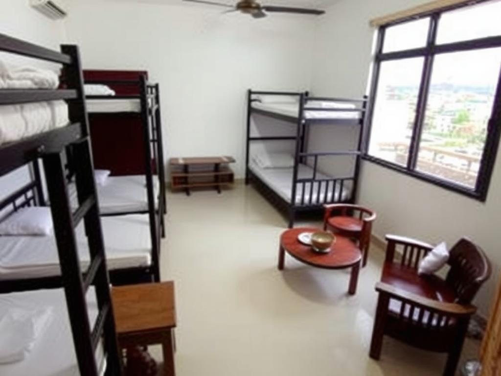 Best Hotels in Rishikesh - Luxury, Budget, and Boutique Stays 11 Shiv Shakti Hostel rooms and common areas